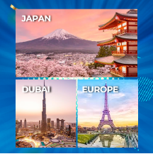 TRIP TO JAPAN/ DUBAI/ EURO (CUSTOMIZE)